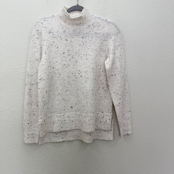 Loft Flecked Mock Neck Tunic Knit Pullover Sweater 597215 Womens size Small - Picture 1 of 8